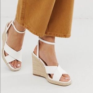 Square Toe Wedges Espadrilles